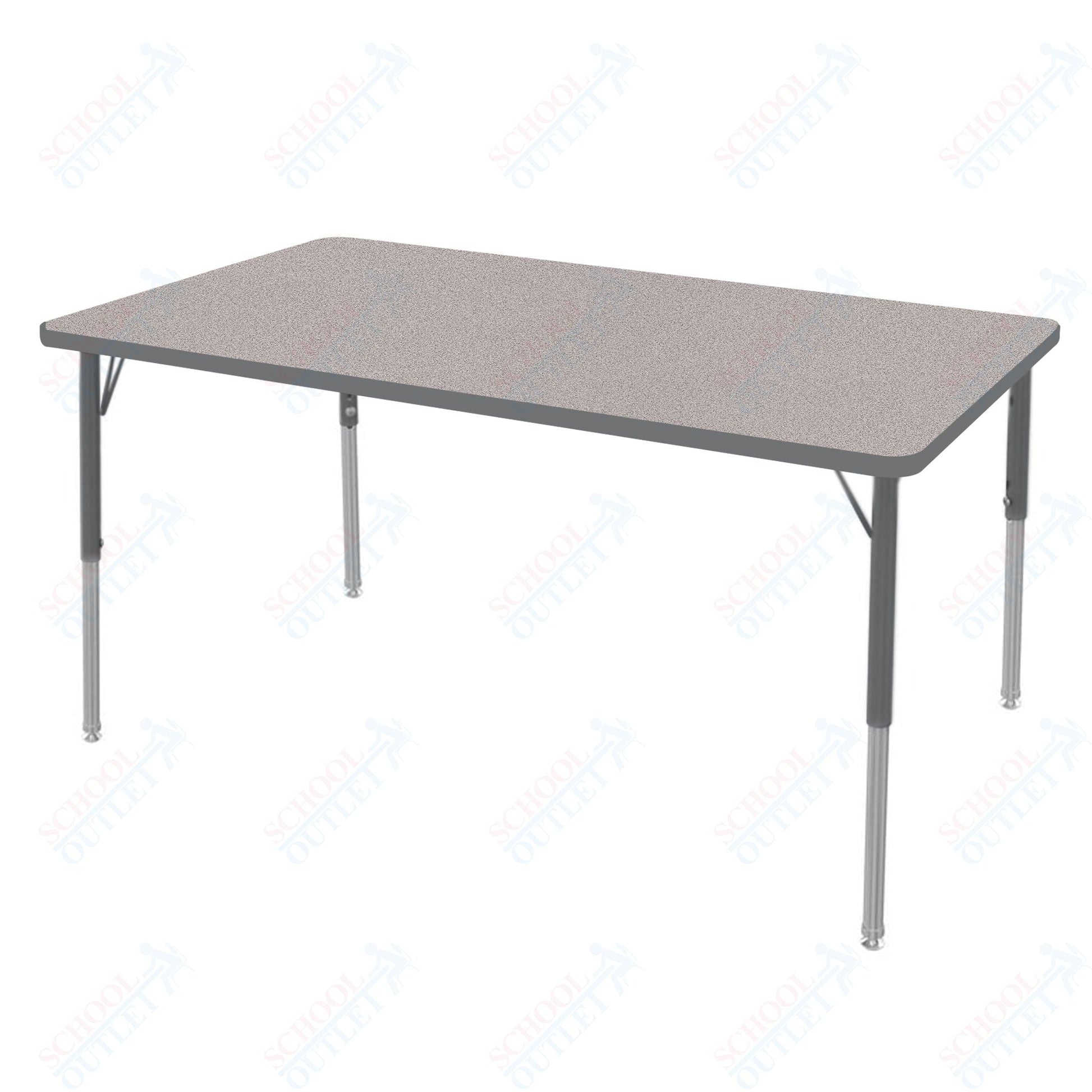 Marco MG2200 Series Rectangle Preschool Table 30" x 60" Adjustable Height 16" - 24" (MG2237 - MA) - SchoolOutlet