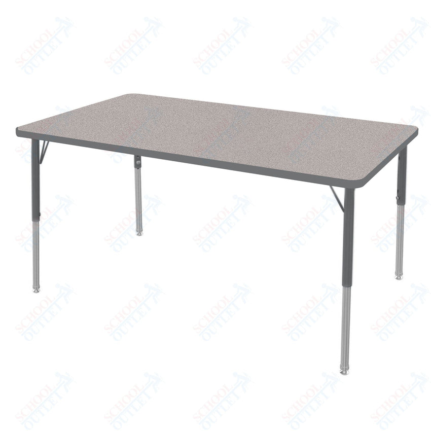 Marco MG2200 Series Rectangle Preschool Table 30" x 60" Adjustable Height 16" - 24" (MG2237 - MA) - SchoolOutlet