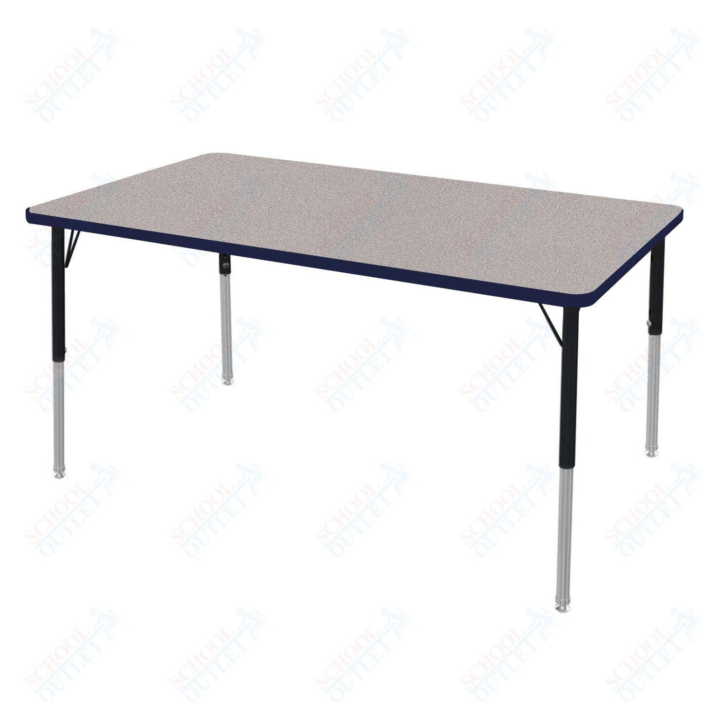 Marco MG2200 Series Rectangle Preschool Table 30" x 60" Adjustable Height 16" - 24" (MG2237 - MA) - SchoolOutlet