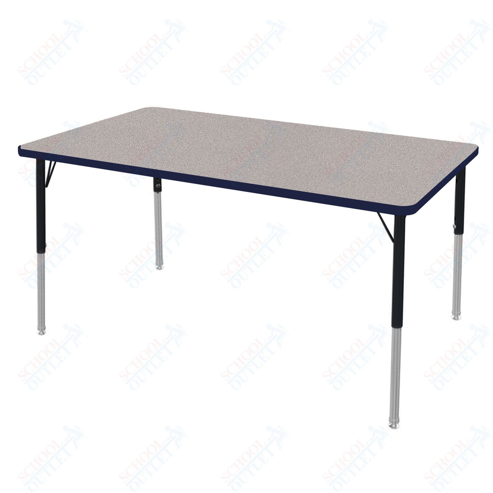 Marco MG2200 Series Rectangle Preschool Table 30" x 60" Adjustable Height 16" - 24" (MG2237 - MA) - SchoolOutlet