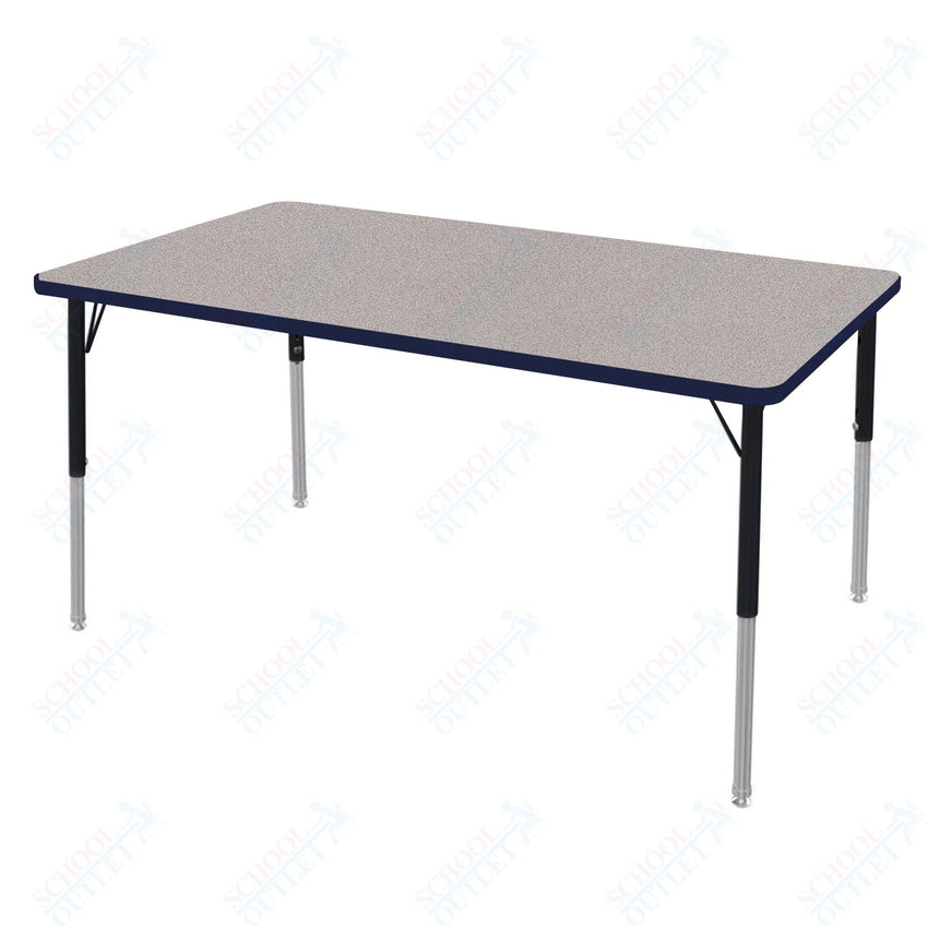Marco MG2200 Series Rectangle Preschool Table 30" x 60" Adjustable Height 16" - 24" (MG2237 - MA) - SchoolOutlet