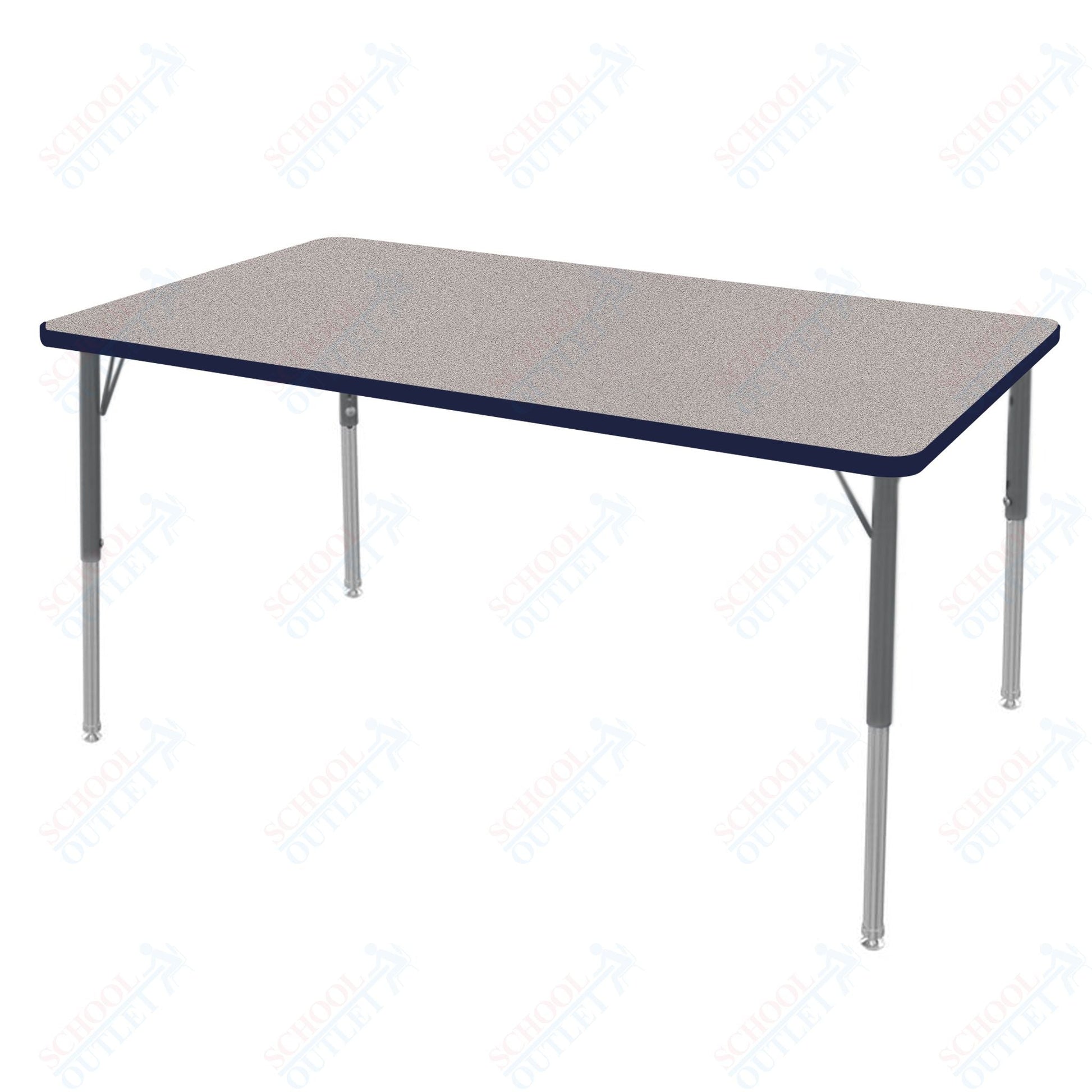 Marco MG2200 Series Rectangle Preschool Table 30" x 60" Adjustable Height 16" - 24" (MG2237 - MA) - SchoolOutlet
