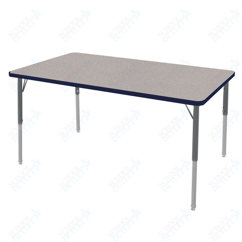 Marco MG2200 Series Rectangle Preschool Table 30" x 60" Adjustable Height 16" - 24" (MG2237 - MA) - SchoolOutlet