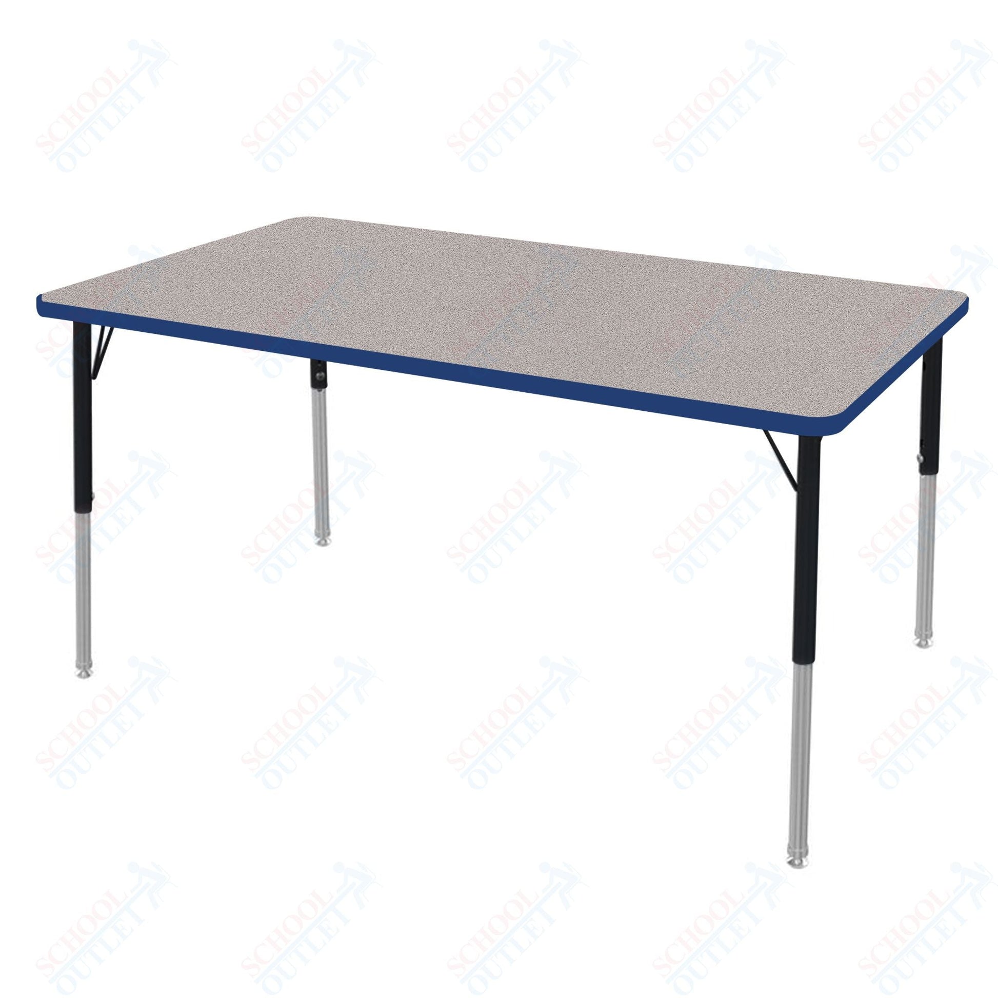 Marco MG2200 Series Rectangle Preschool Table 30" x 60" Adjustable Height 16" - 24" (MG2237 - MA) - SchoolOutlet