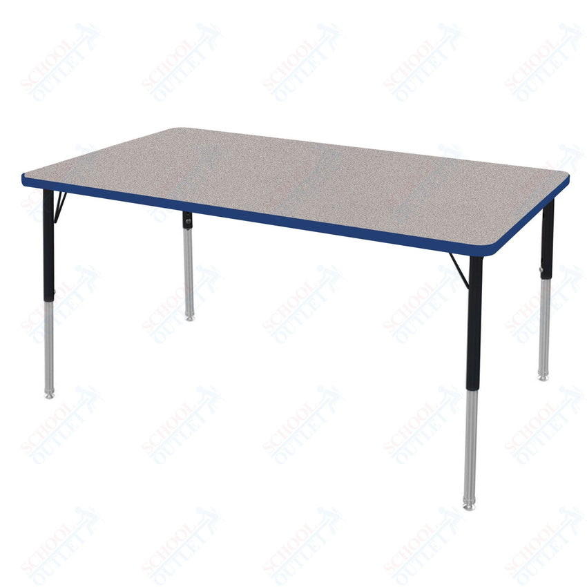 Marco MG2200 Series Rectangle Preschool Table 30" x 60" Adjustable Height 16" - 24" (MG2237 - MA) - SchoolOutlet