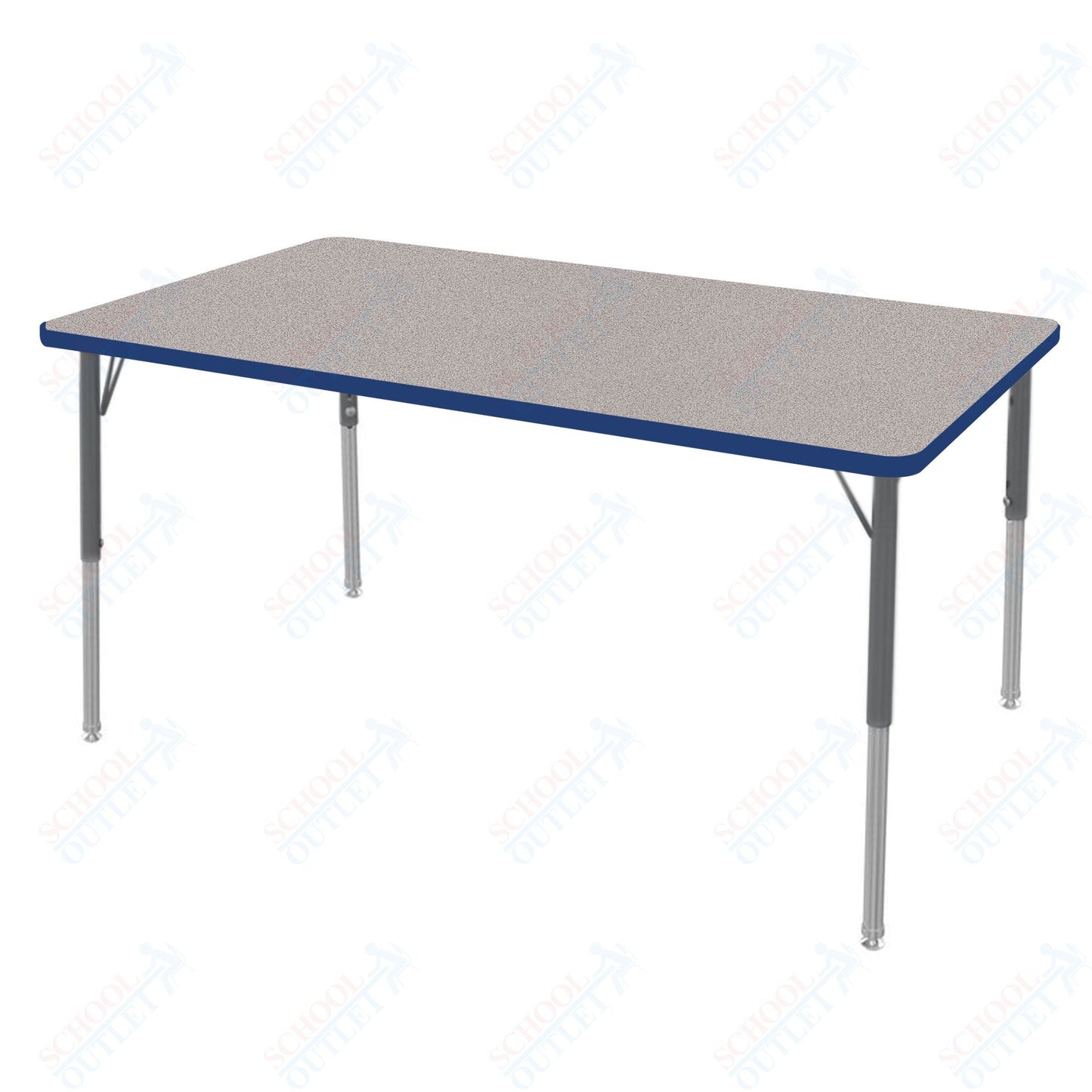 Marco MG2200 Series Rectangle Preschool Table 30" x 60" Adjustable Height 16" - 24" (MG2237 - MA) - SchoolOutlet