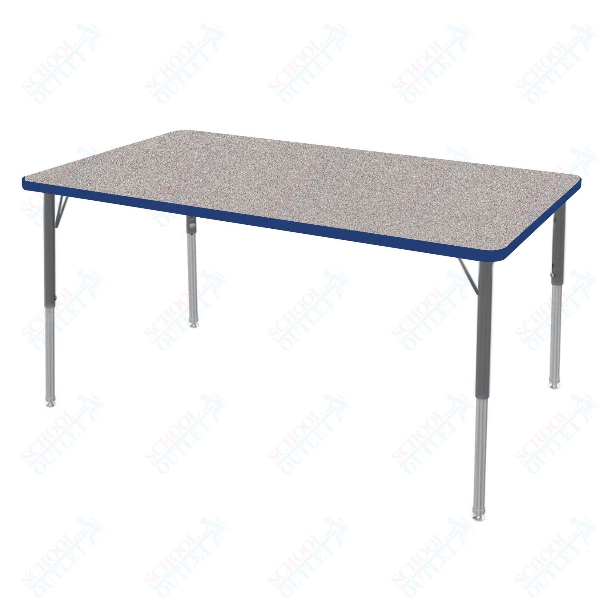Marco MG2200 Series Rectangle Preschool Table 30" x 60" Adjustable Height 16" - 24" (MG2237 - MA) - SchoolOutlet