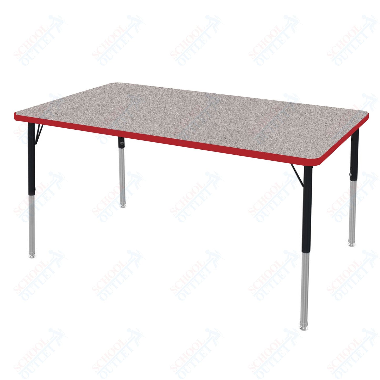 Marco MG2200 Series Rectangle Preschool Table 30" x 60" Adjustable Height 16" - 24" (MG2237 - MA) - SchoolOutlet