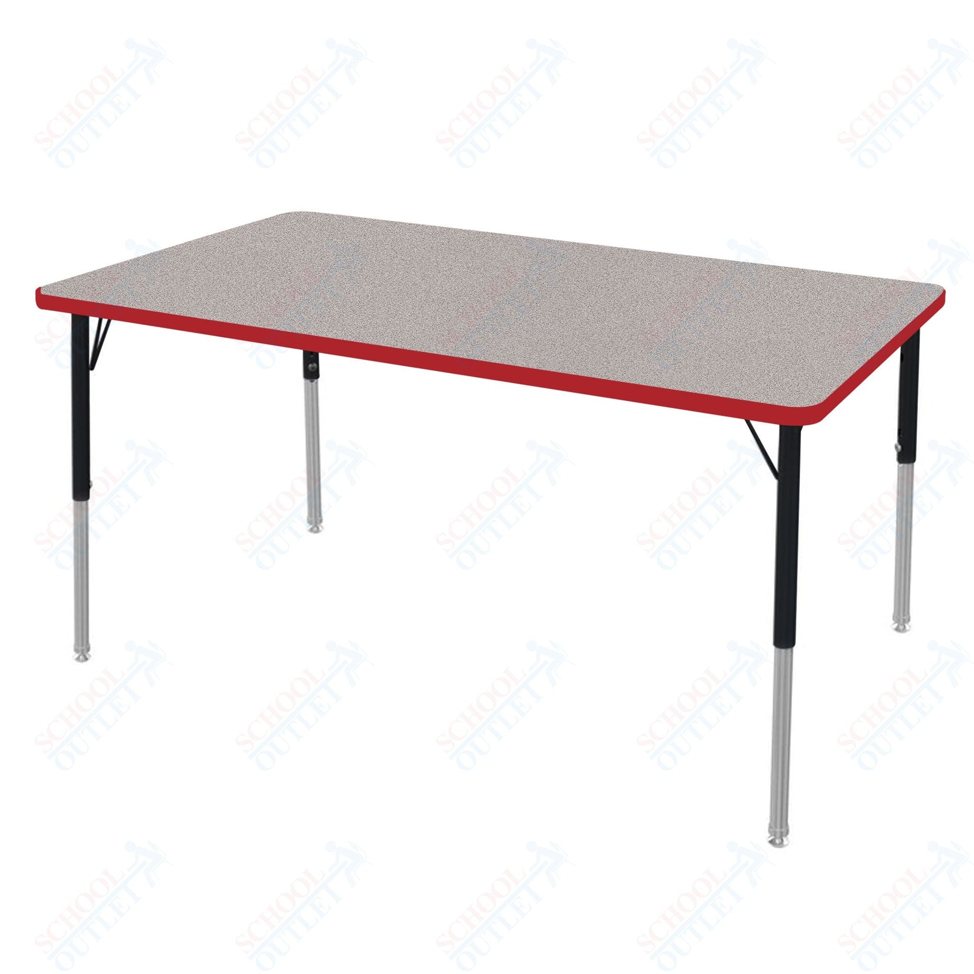 Marco MG2200 Series Rectangle Preschool Table 30" x 60" Adjustable Height 16" - 24" (MG2237 - MA) - SchoolOutlet