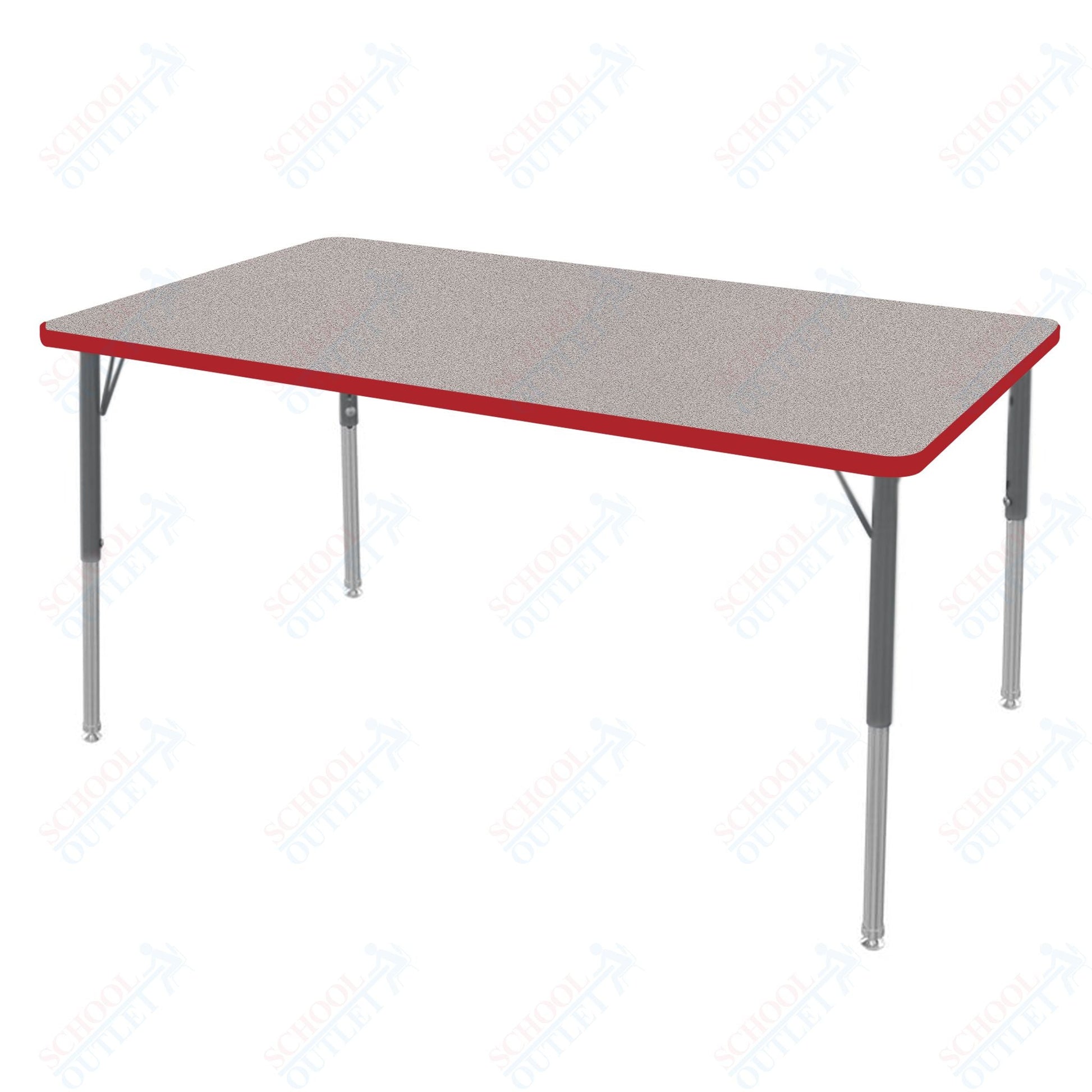 Marco MG2200 Series Rectangle Preschool Table 30" x 60" Adjustable Height 16" - 24" (MG2237 - MA) - SchoolOutlet