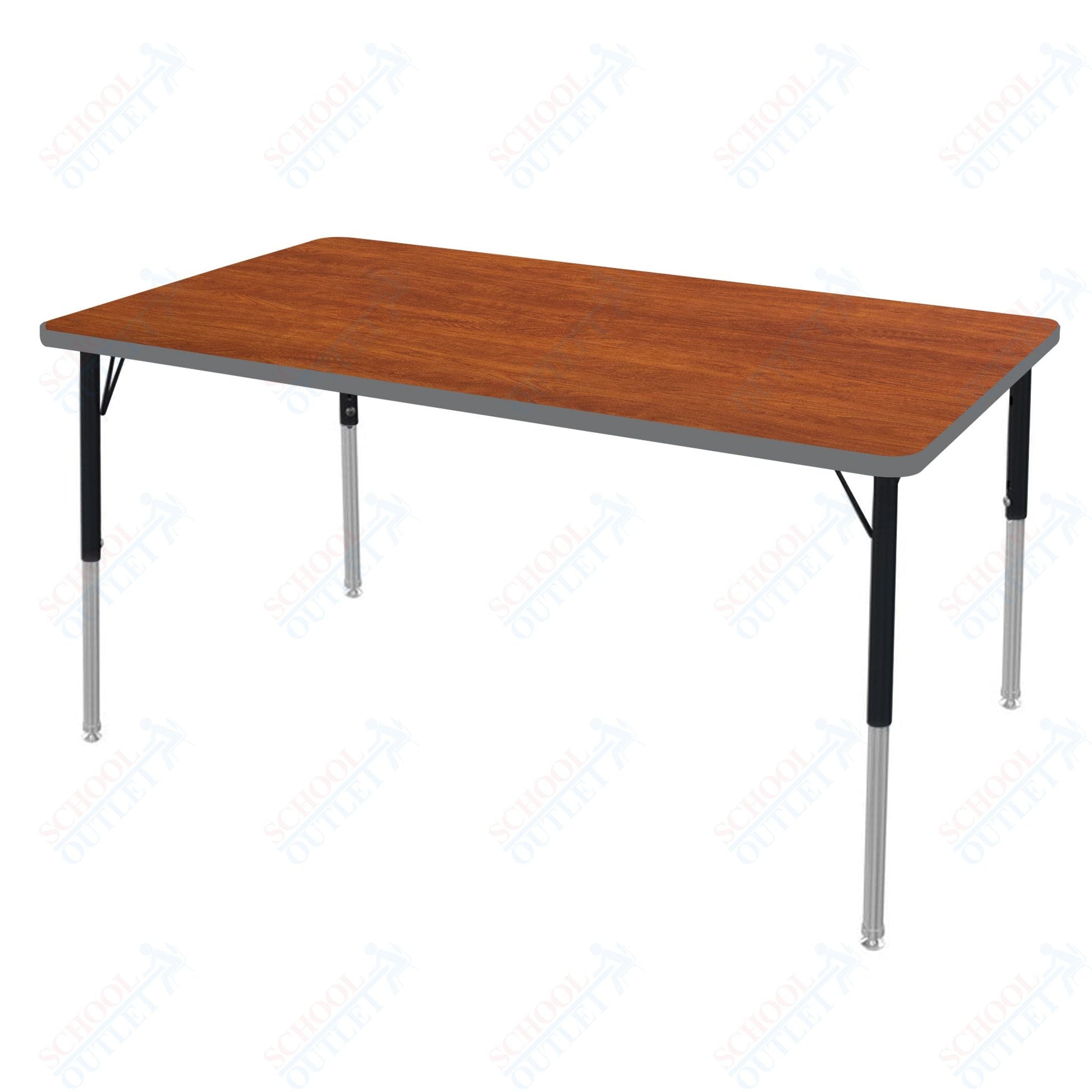 Marco MG2200 Series Rectangle Preschool Table 30" x 60" Adjustable Height 16" - 24" (MG2237 - MA) - SchoolOutlet
