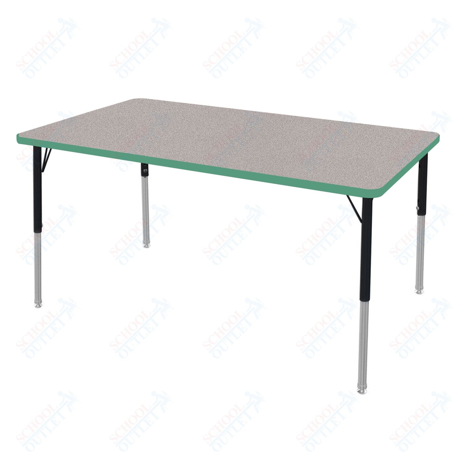 Marco MG2200 Series Rectangle Preschool Table 30" x 60" Adjustable Height 16" - 24" (MG2237 - MA) - SchoolOutlet