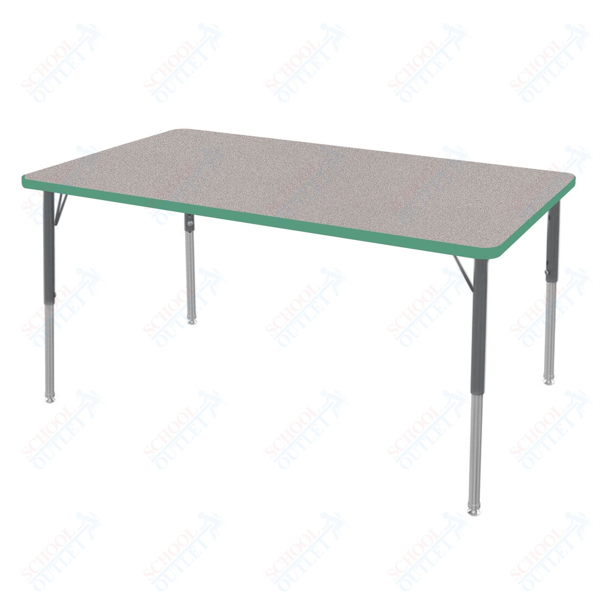 Marco MG2200 Series Rectangle Preschool Table 30" x 60" Adjustable Height 16" - 24" (MG2237 - MA) - SchoolOutlet