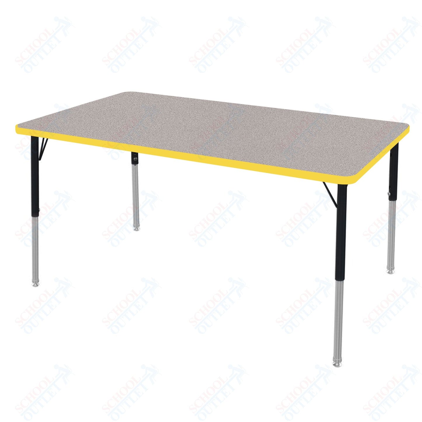 Marco MG2200 Series Rectangle Preschool Table 30" x 60" Adjustable Height 16" - 24" (MG2237 - MA) - SchoolOutlet