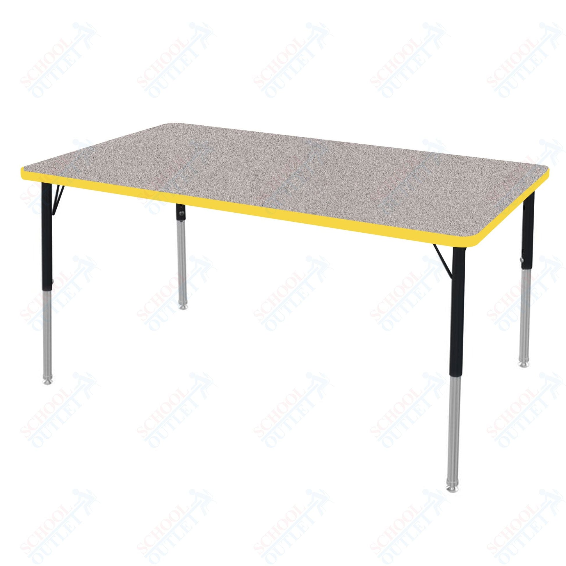 Marco MG2200 Series Rectangle Preschool Table 30" x 60" Adjustable Height 16" - 24" (MG2237 - MA) - SchoolOutlet