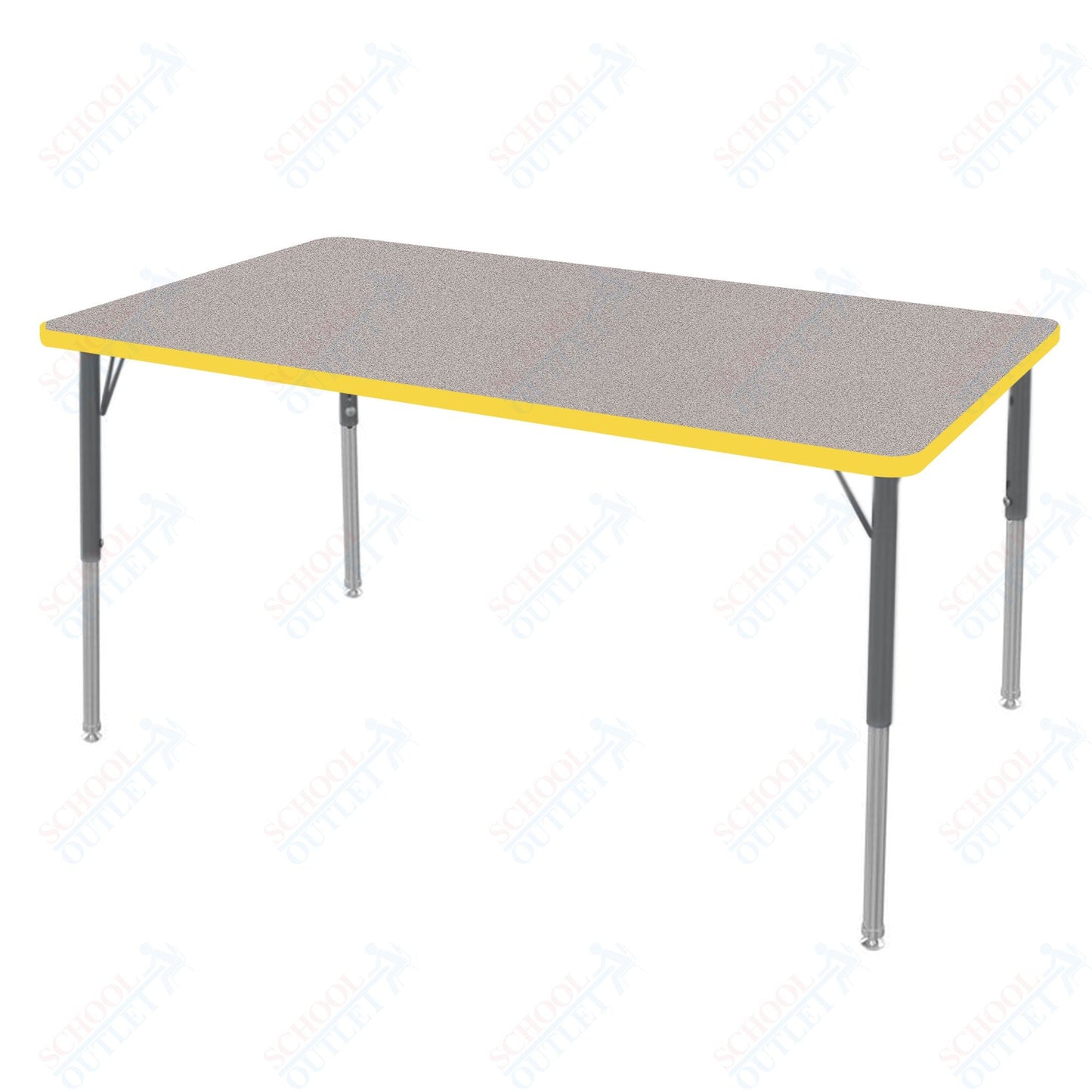 Marco MG2200 Series Rectangle Preschool Table 30" x 60" Adjustable Height 16" - 24" (MG2237 - MA) - SchoolOutlet