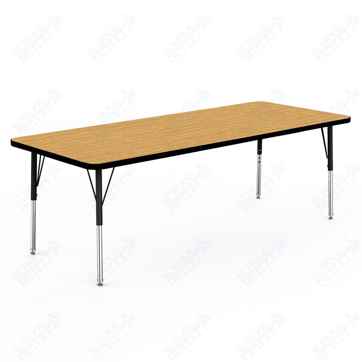 Marco MG2200 Series Rectangle Preschool Table 30" x 72" Adjustable Height 16" - 24" (MG2238 - MA) - SchoolOutlet