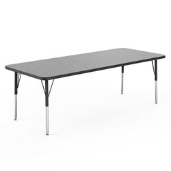Marco MG2200 Series Rectangle Preschool Table 30" x 72" Adjustable Height 16"-24" (MG2238-MA)