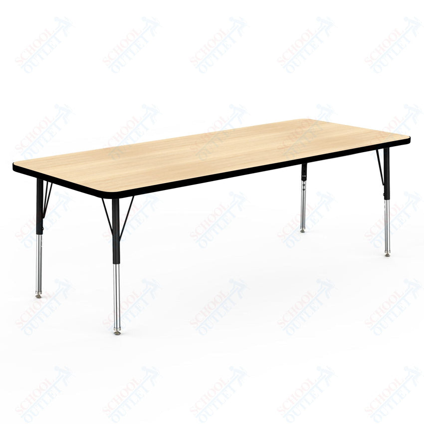 Marco MG2200 Series Rectangle Preschool Table 30" x 72" Adjustable Height 16" - 24" (MG2238 - MA) - SchoolOutlet