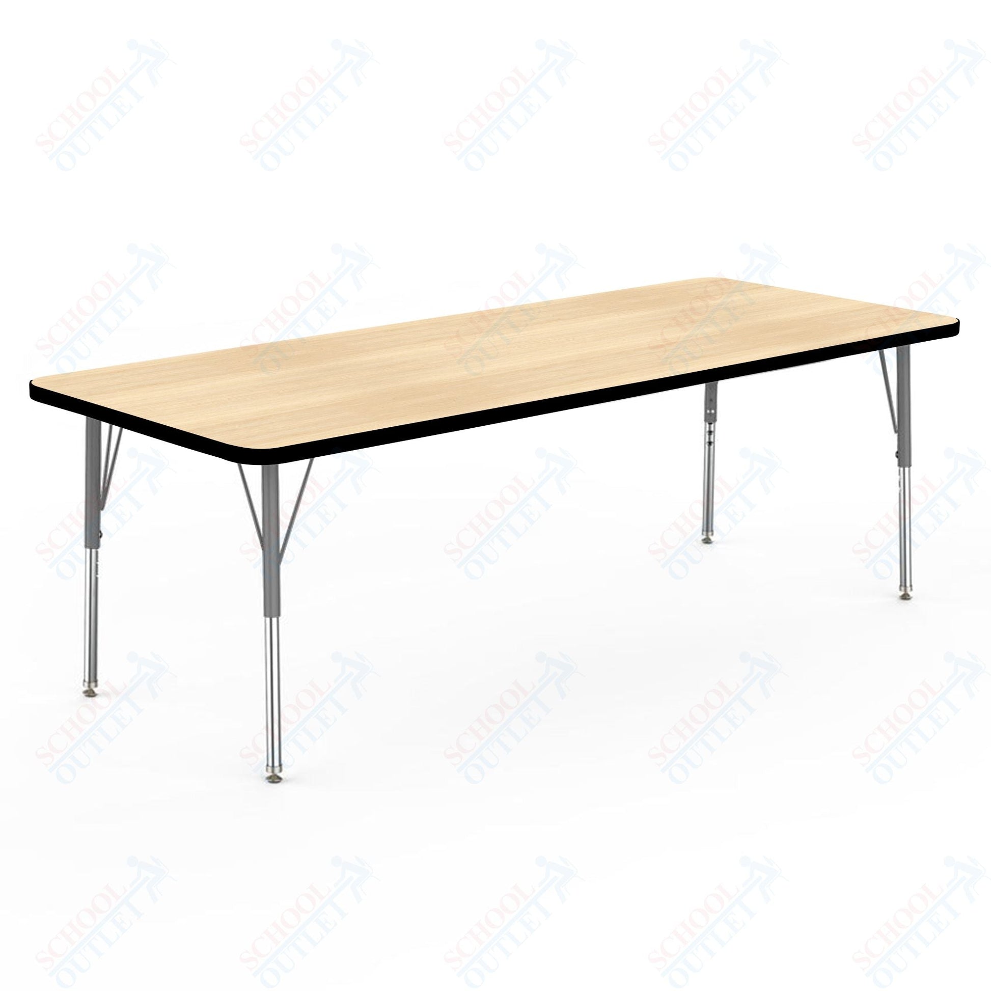 Marco MG2200 Series Rectangle Preschool Table 30" x 72" Adjustable Height 16" - 24" (MG2238 - MA) - SchoolOutlet