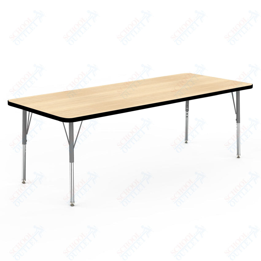 Marco MG2200 Series Rectangle Preschool Table 30" x 72" Adjustable Height 16" - 24" (MG2238 - MA) - SchoolOutlet