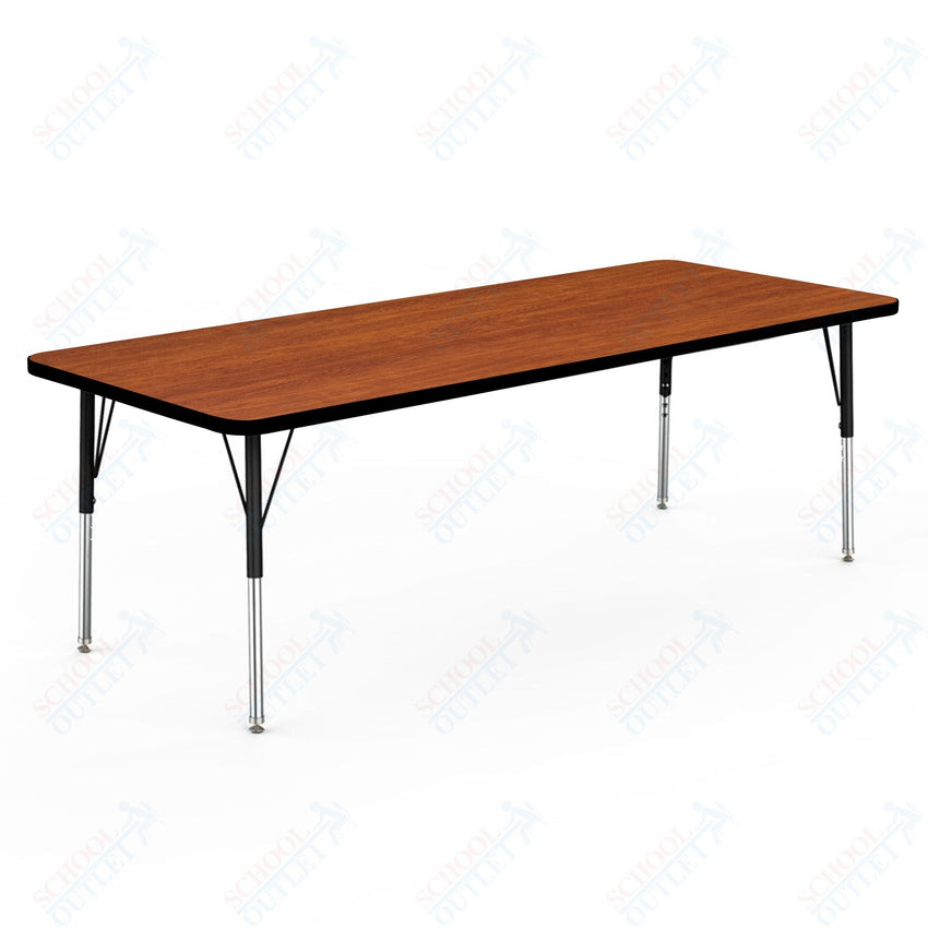 Marco MG2200 Series Rectangle Preschool Table 30" x 72" Adjustable Height 16" - 24" (MG2238 - MA) - SchoolOutlet