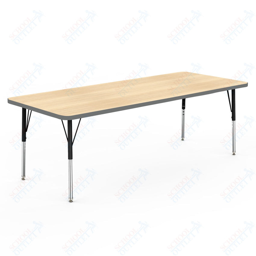 Marco MG2200 Series Rectangle Preschool Table 30" x 72" Adjustable Height 16" - 24" (MG2238 - MA) - SchoolOutlet