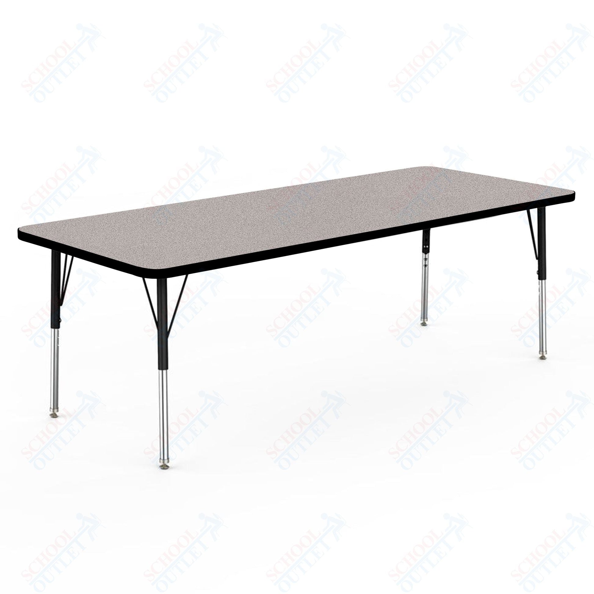 Marco MG2200 Series Rectangle Preschool Table 30" x 72" Adjustable Height 16" - 24" (MG2238 - MA) - SchoolOutlet