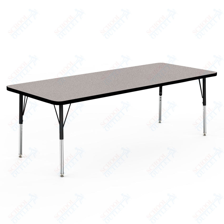 Marco MG2200 Series Rectangle Preschool Table 30" x 72" Adjustable Height 16" - 24" (MG2238 - MA) - SchoolOutlet