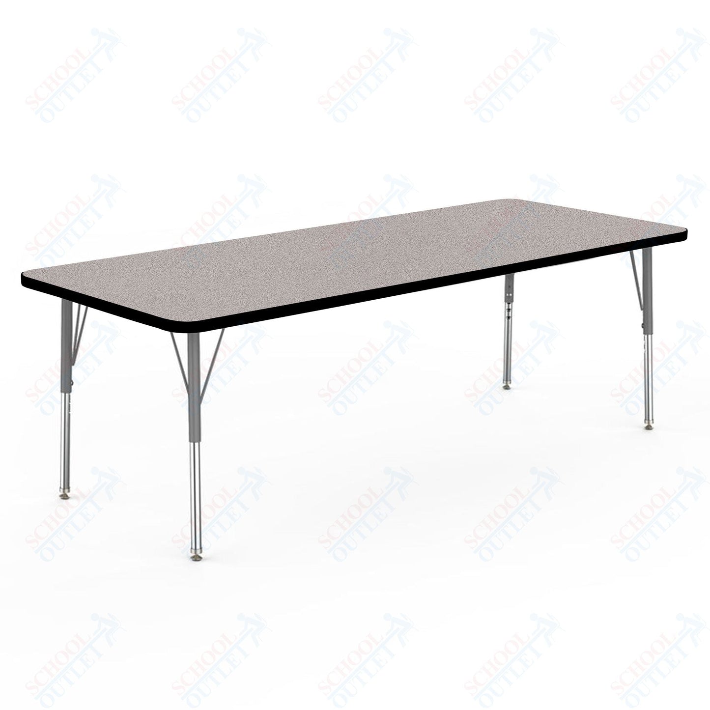 Marco MG2200 Series Rectangle Preschool Table 30" x 72" Adjustable Height 16" - 24" (MG2238 - MA) - SchoolOutlet