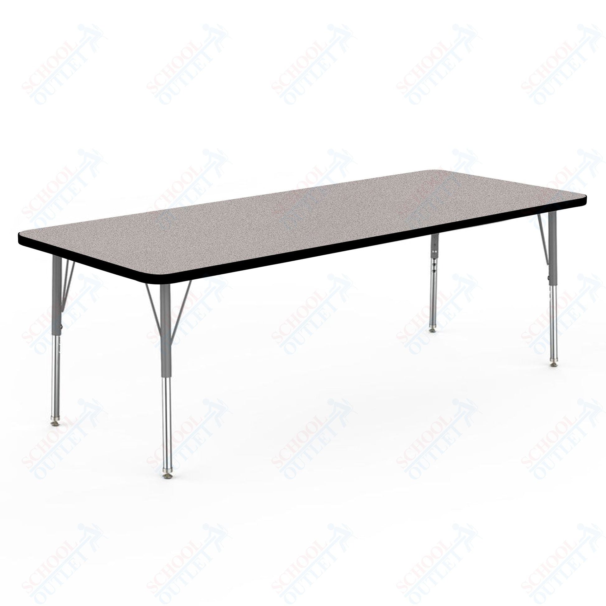 Marco MG2200 Series Rectangle Preschool Table 30" x 72" Adjustable Height 16" - 24" (MG2238 - MA) - SchoolOutlet