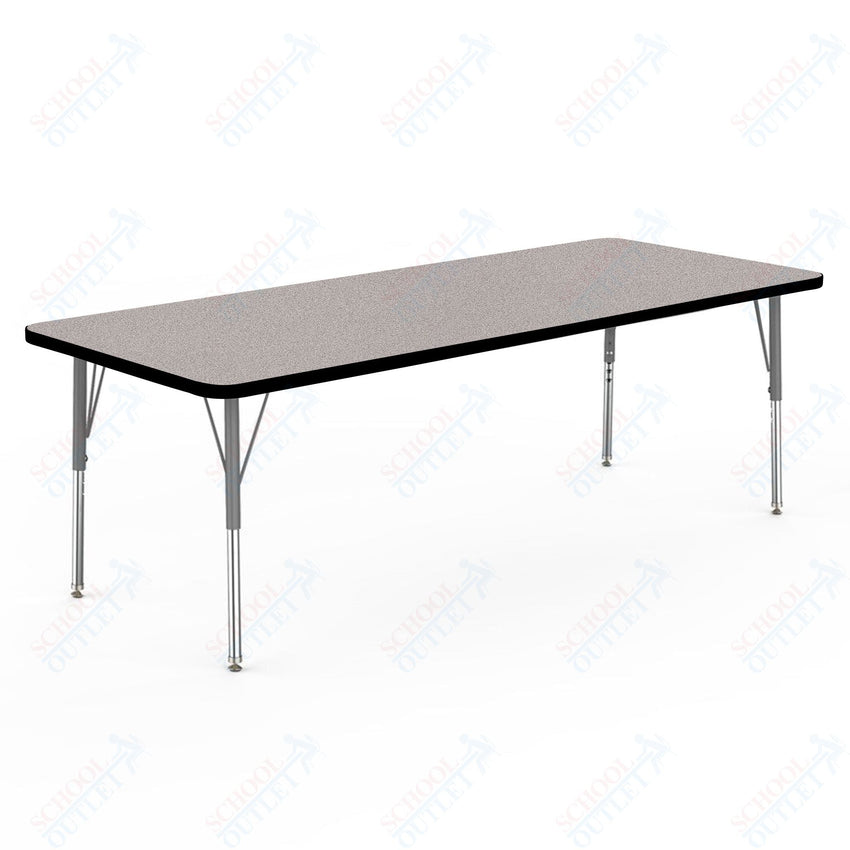 Marco MG2200 Series Rectangle Preschool Table 30" x 72" Adjustable Height 16" - 24" (MG2238 - MA) - SchoolOutlet