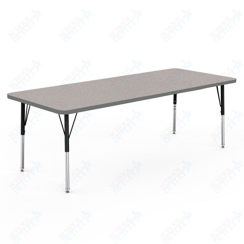 Marco MG2200 Series Rectangle Preschool Table 30" x 72" Adjustable Height 16" - 24" (MG2238 - MA) - SchoolOutlet