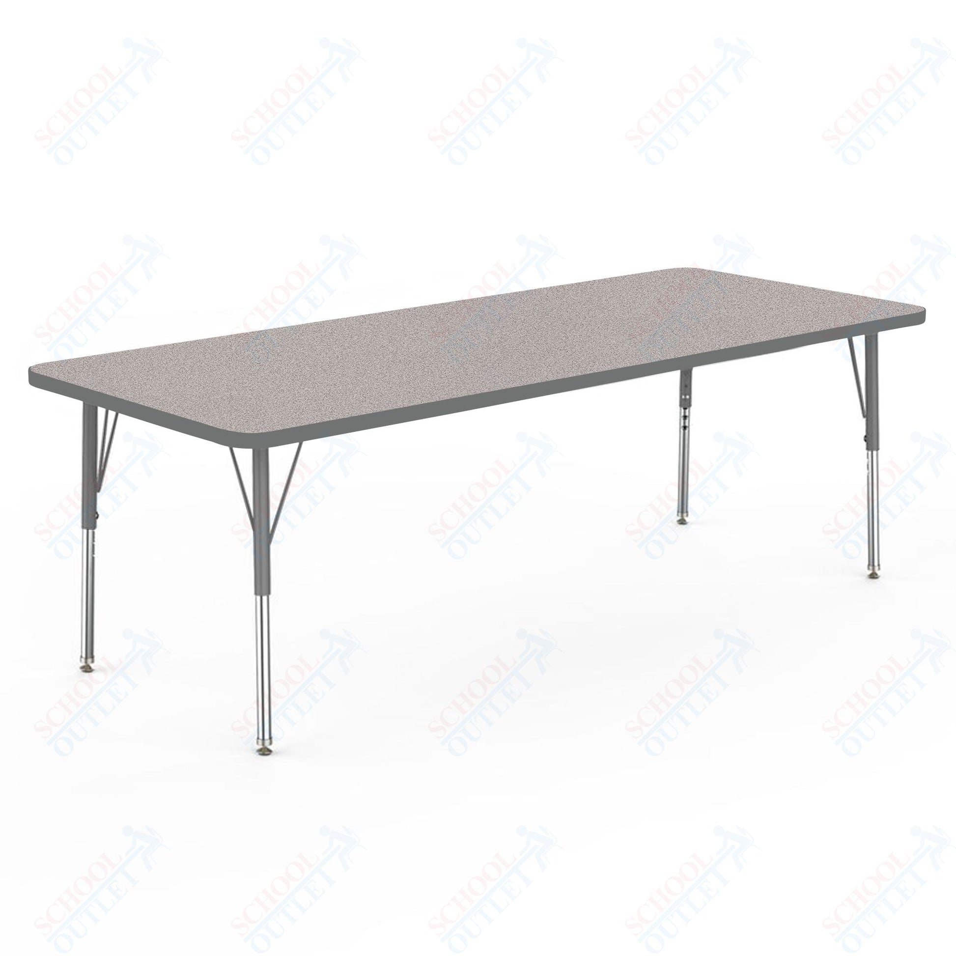 Marco MG2200 Series Rectangle Preschool Table 30" x 72" Adjustable Height 16" - 24" (MG2238 - MA) - SchoolOutlet