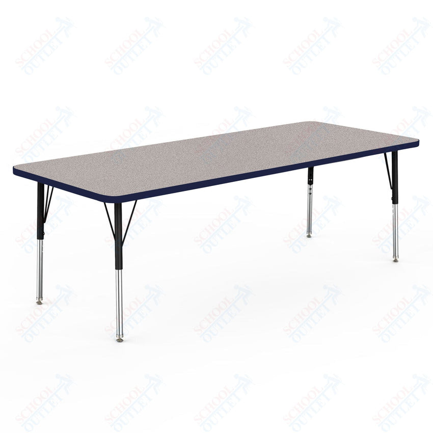Marco MG2200 Series Rectangle Preschool Table 30" x 72" Adjustable Height 16" - 24" (MG2238 - MA) - SchoolOutlet