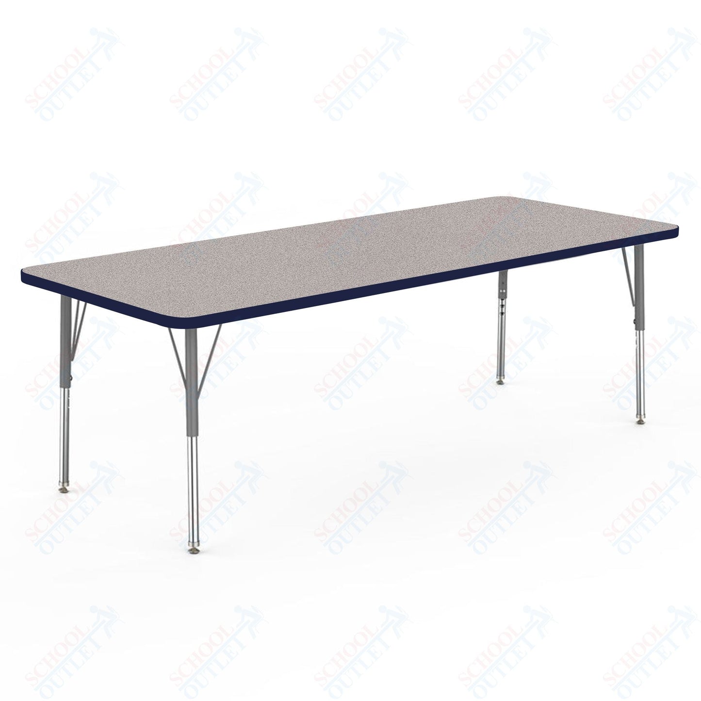 Marco MG2200 Series Rectangle Preschool Table 30" x 72" Adjustable Height 16" - 24" (MG2238 - MA) - SchoolOutlet