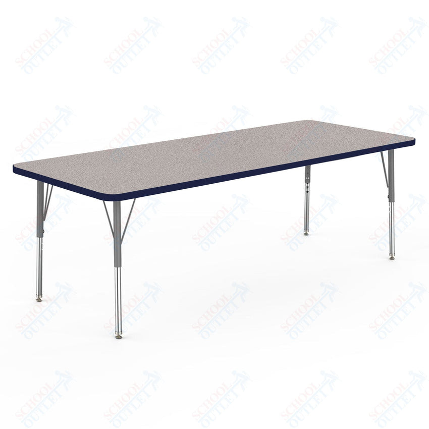 Marco MG2200 Series Rectangle Preschool Table 30" x 72" Adjustable Height 16" - 24" (MG2238 - MA) - SchoolOutlet