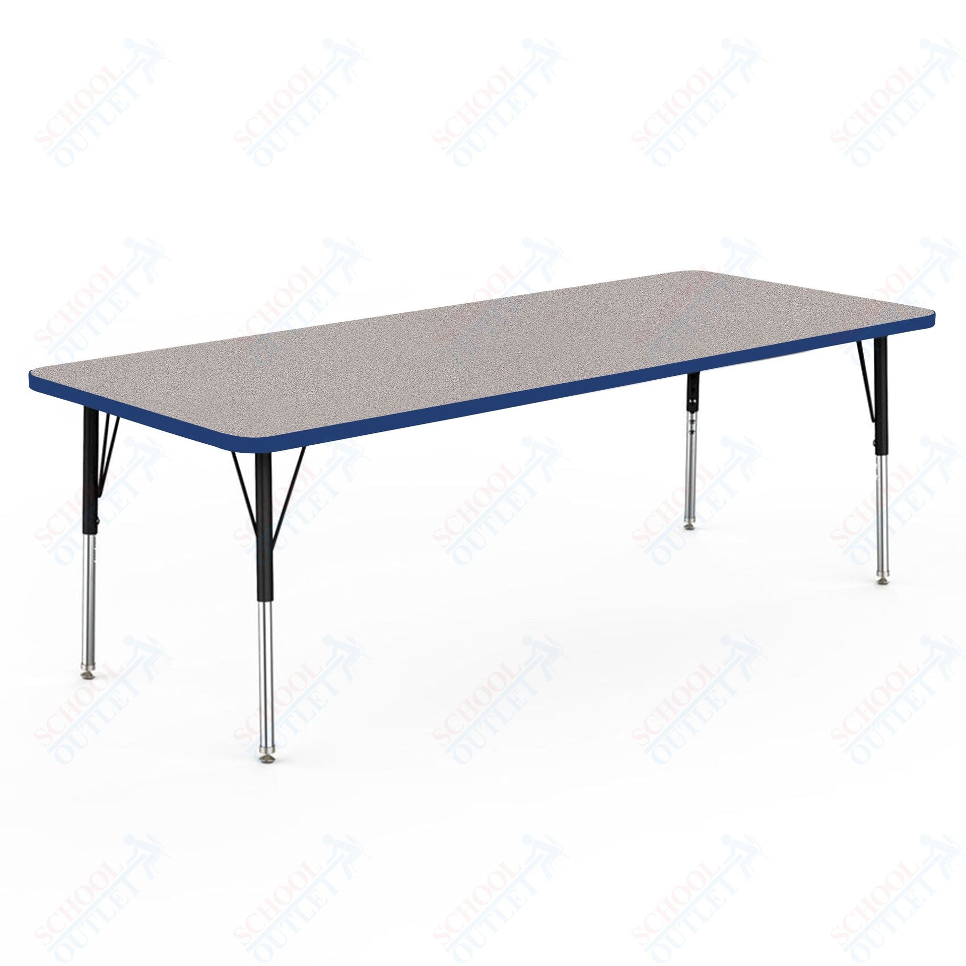 Marco MG2200 Series Rectangle Preschool Table 30" x 72" Adjustable Height 16" - 24" (MG2238 - MA) - SchoolOutlet