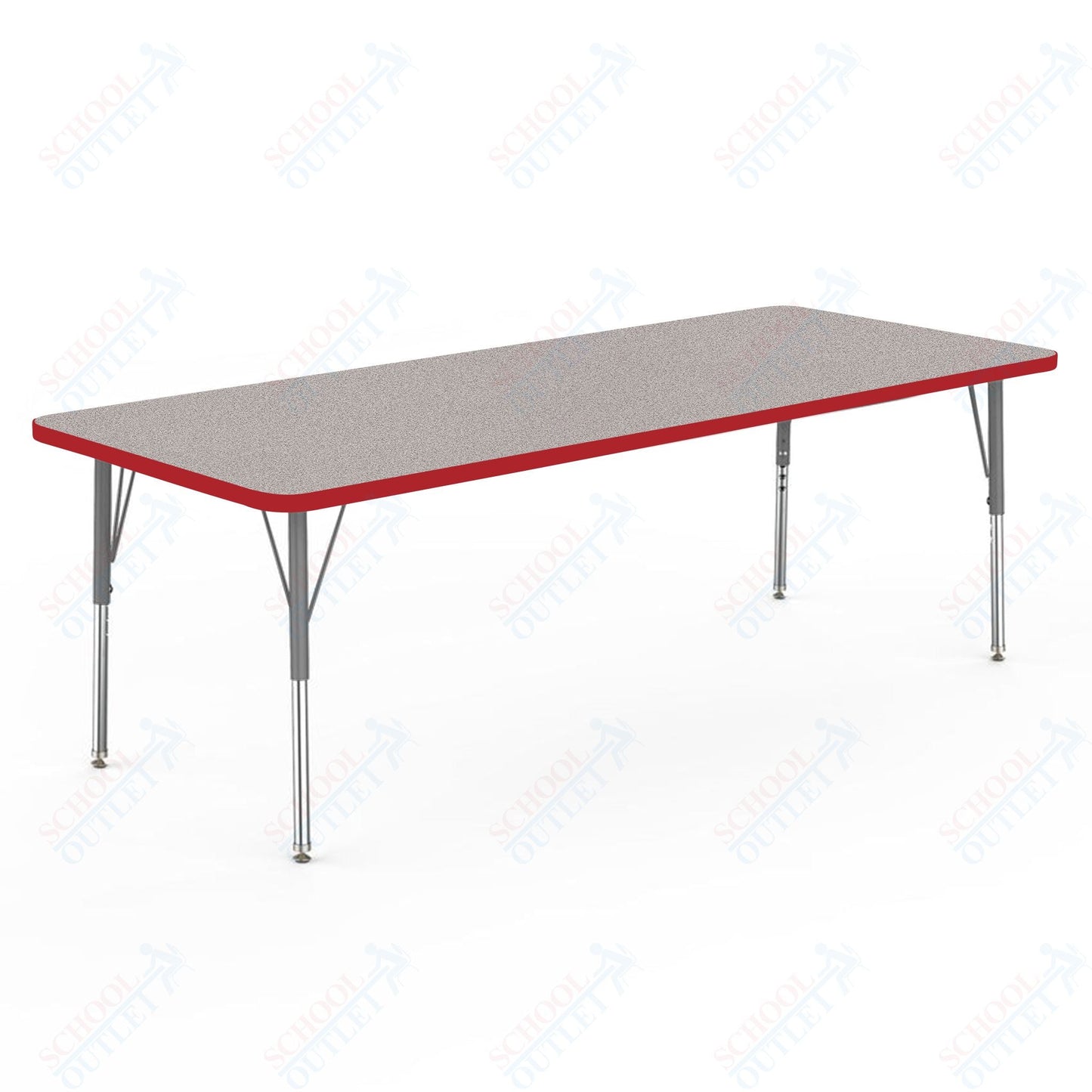 Marco MG2200 Series Rectangle Preschool Table 30" x 72" Adjustable Height 16" - 24" (MG2238 - MA) - SchoolOutlet