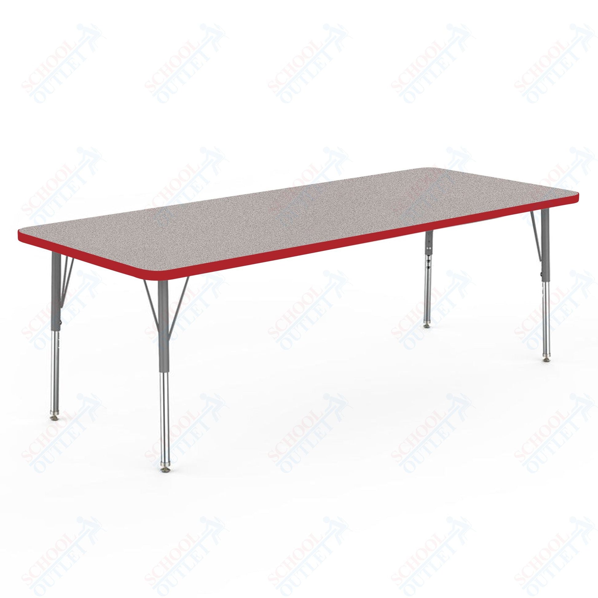 Marco MG2200 Series Rectangle Preschool Table 30" x 72" Adjustable Height 16" - 24" (MG2238 - MA) - SchoolOutlet