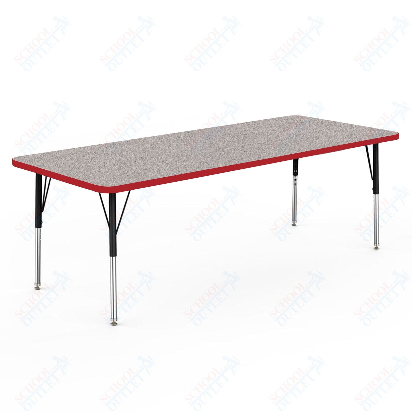 Marco MG2200 Series Rectangle Preschool Table 30" x 72" Adjustable Height 16" - 24" (MG2238 - MA) - SchoolOutlet