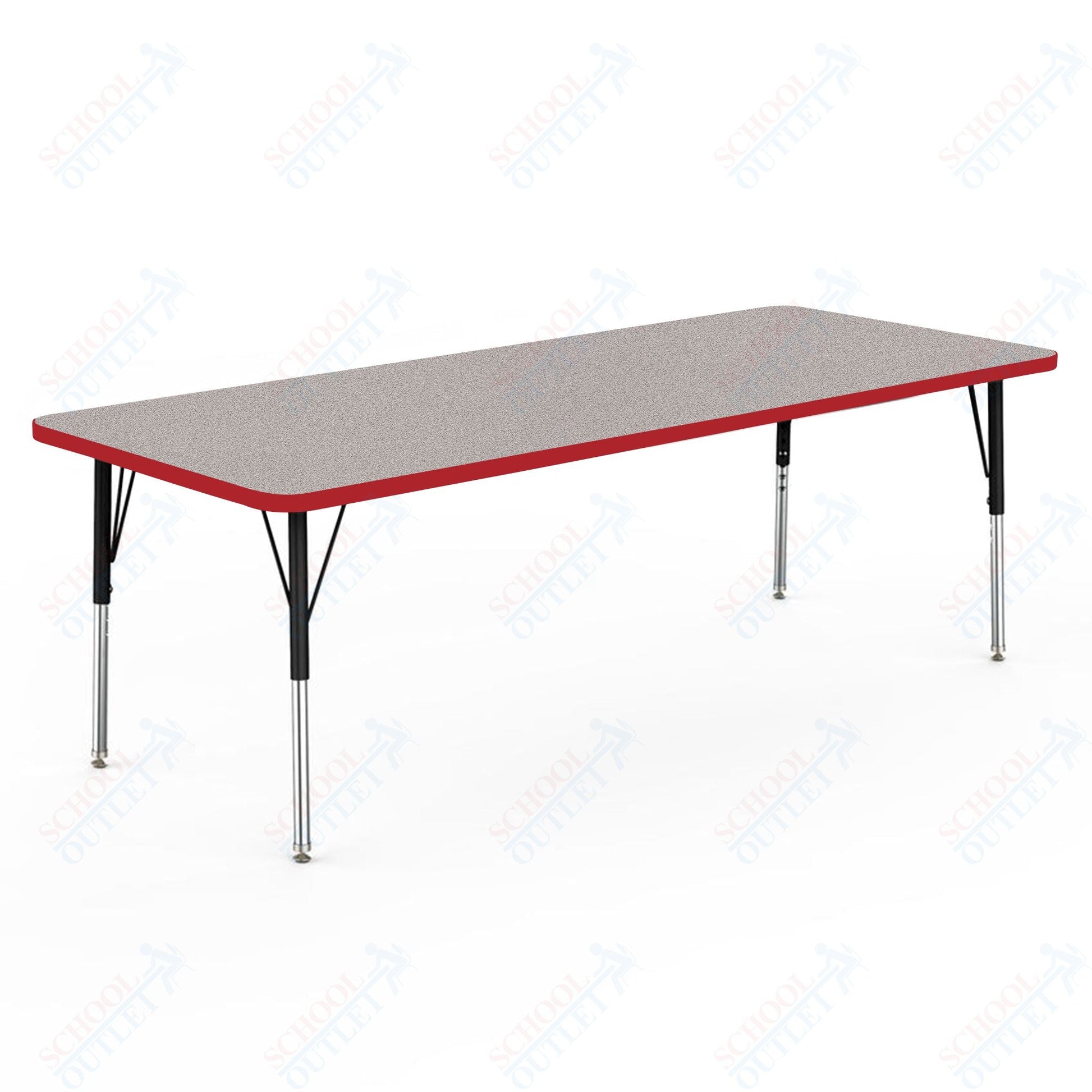 Marco MG2200 Series Rectangle Preschool Table 30" x 72" Adjustable Height 16" - 24" (MG2238 - MA) - SchoolOutlet