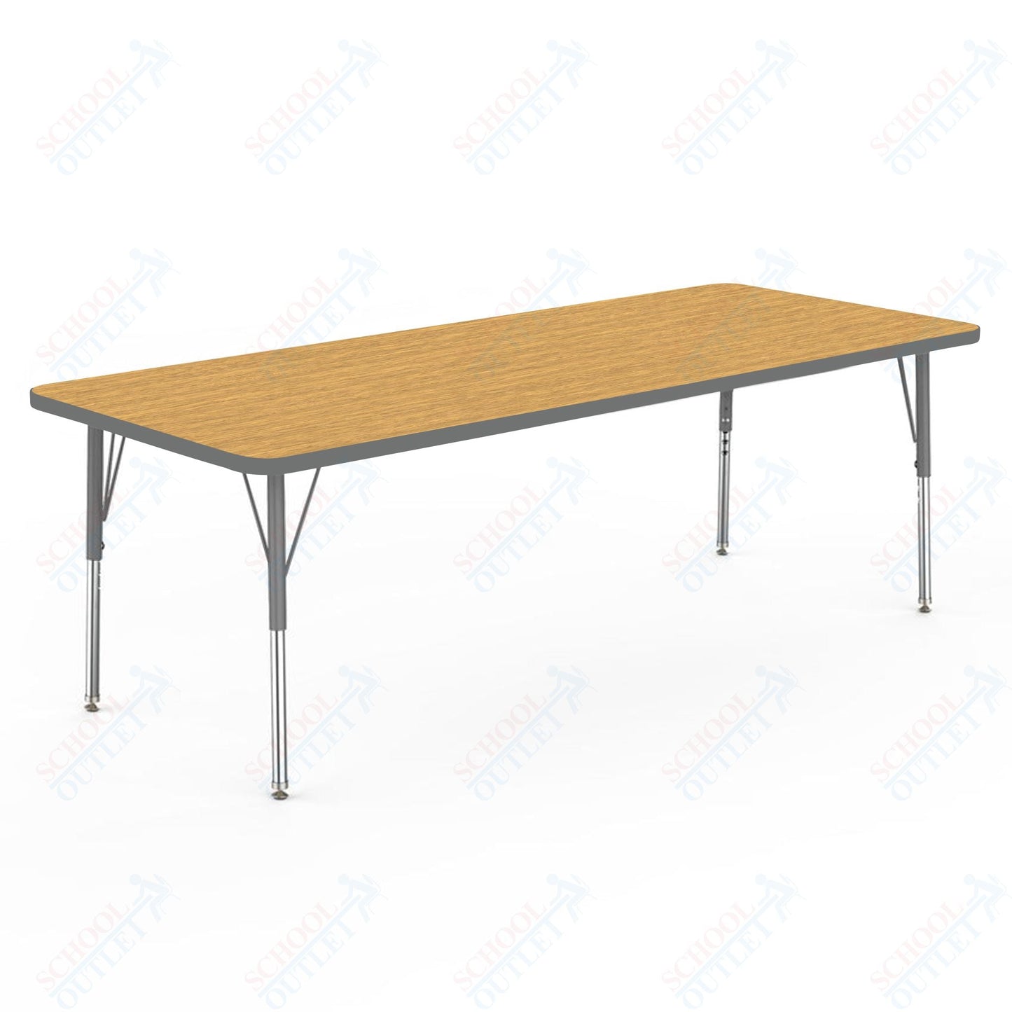 Marco MG2200 Series Rectangle Preschool Table 30" x 72" Adjustable Height 16" - 24" (MG2238 - MA) - SchoolOutlet
