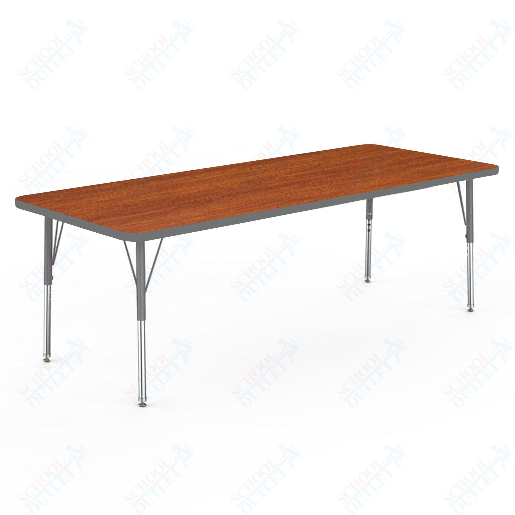 Marco MG2200 Series Rectangle Preschool Table 30" x 72" Adjustable Height 16" - 24" (MG2238 - MA) - SchoolOutlet
