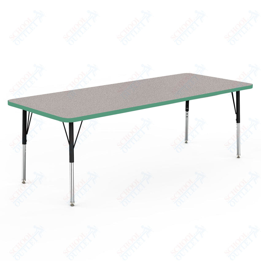 Marco MG2200 Series Rectangle Preschool Table 30" x 72" Adjustable Height 16" - 24" (MG2238 - MA) - SchoolOutlet
