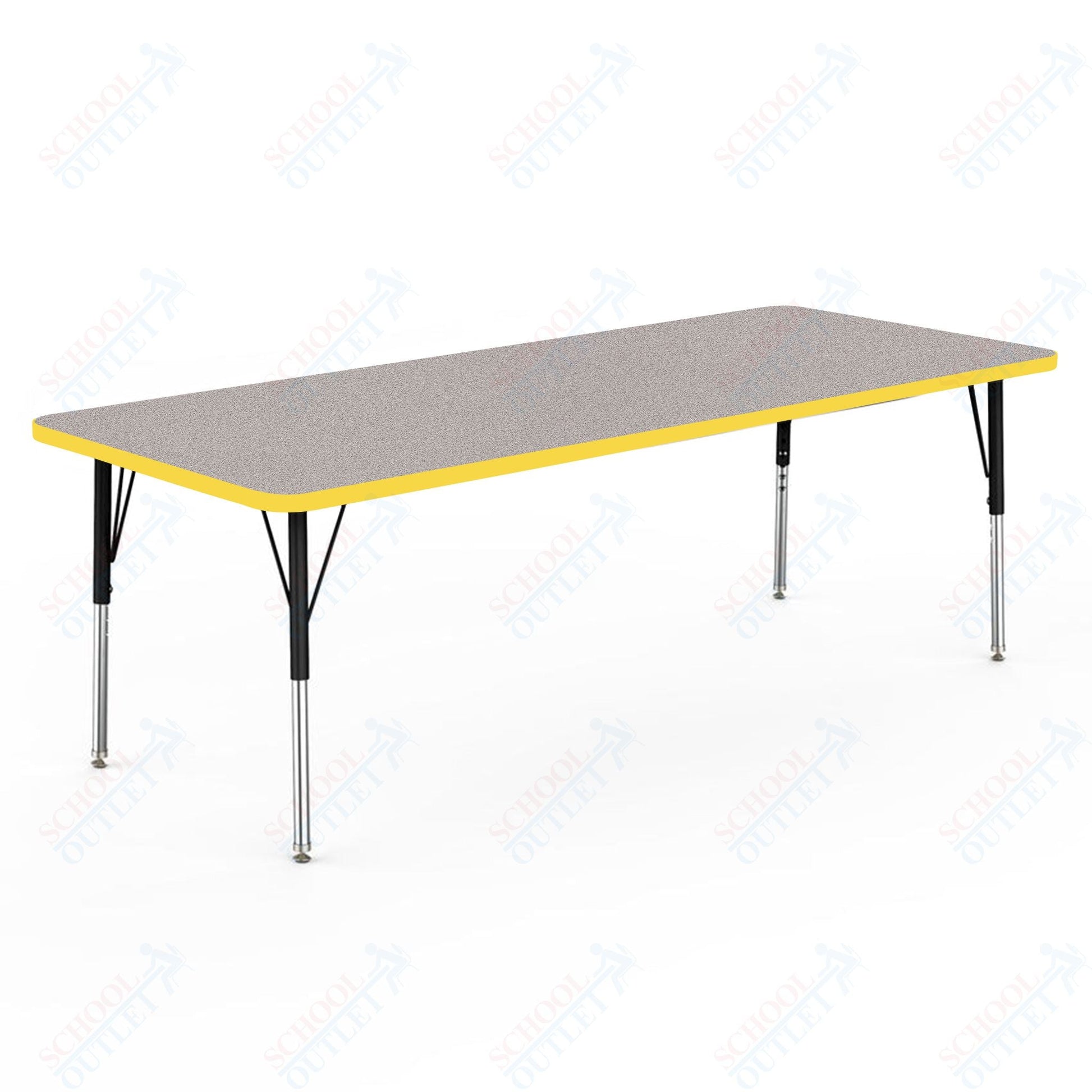 Marco MG2200 Series Rectangle Preschool Table 30" x 72" Adjustable Height 16" - 24" (MG2238 - MA) - SchoolOutlet