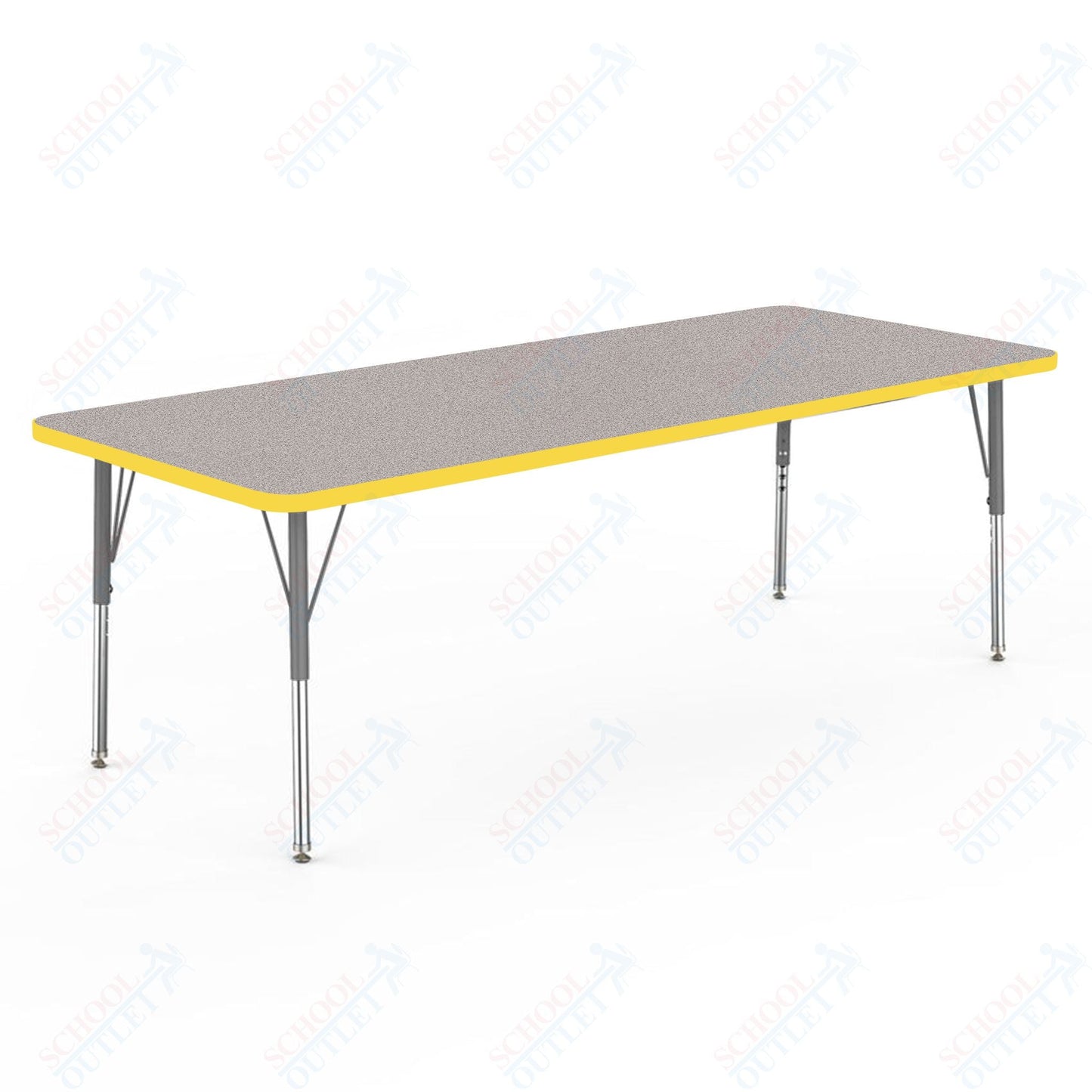 Marco MG2200 Series Rectangle Preschool Table 30" x 72" Adjustable Height 16" - 24" (MG2238 - MA) - SchoolOutlet