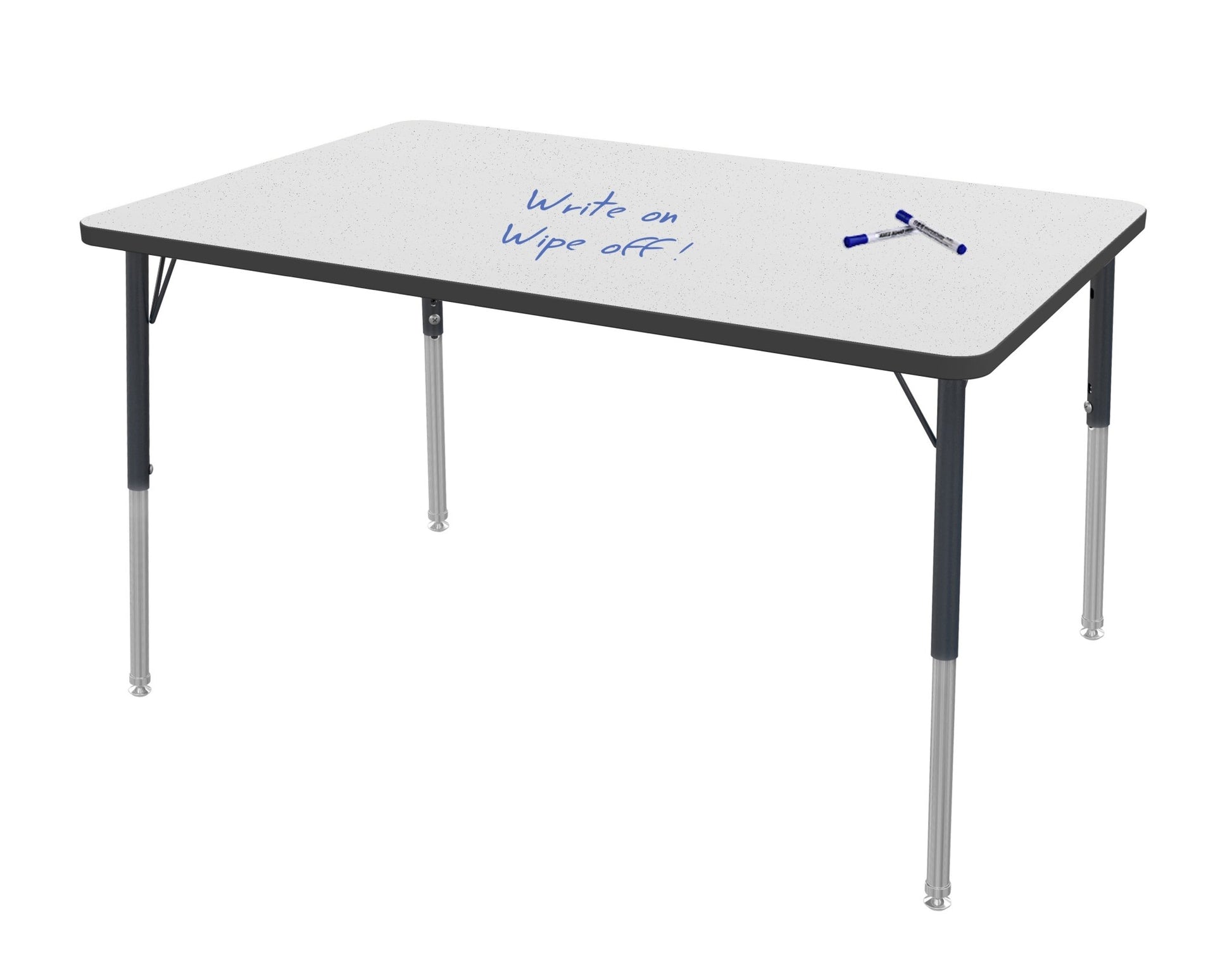 Marco MG2200 Series Rectangle Preschool Table w/ Dry Erase Top 36" x 60" Adj Height 16" - 24" (MG2247 - DA) - SchoolOutlet