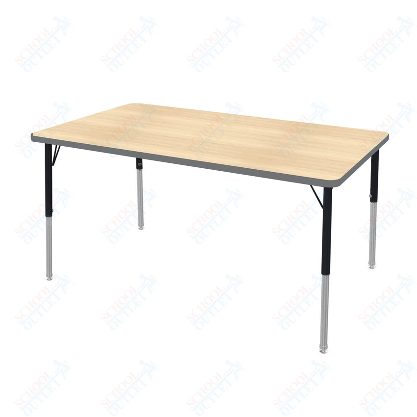 Marco MG2200 Series Rectangle Preschool Table 36" x 60" Adjustable Height 16" - 24" (MG2247 - MA) - SchoolOutlet