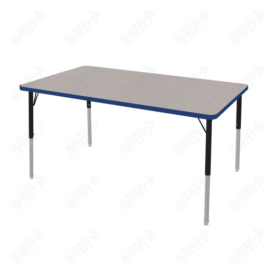 Marco MG2200 Series Rectangle Preschool Table 36" x 60" Adjustable Height 16" - 24" (MG2247 - MA) - SchoolOutlet